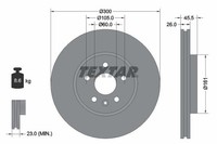Textar Bremsscheibe 92243303 FüR Chevrolet Opel