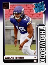 2024 Donruss Football Rated Rookies Throwback Pick Your Card