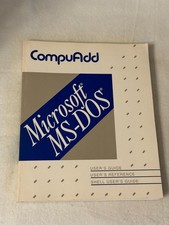 MICROSOFT MS DOS USER GUIDE REFERENCE SHELL CompuAdd PB VG vintage manual