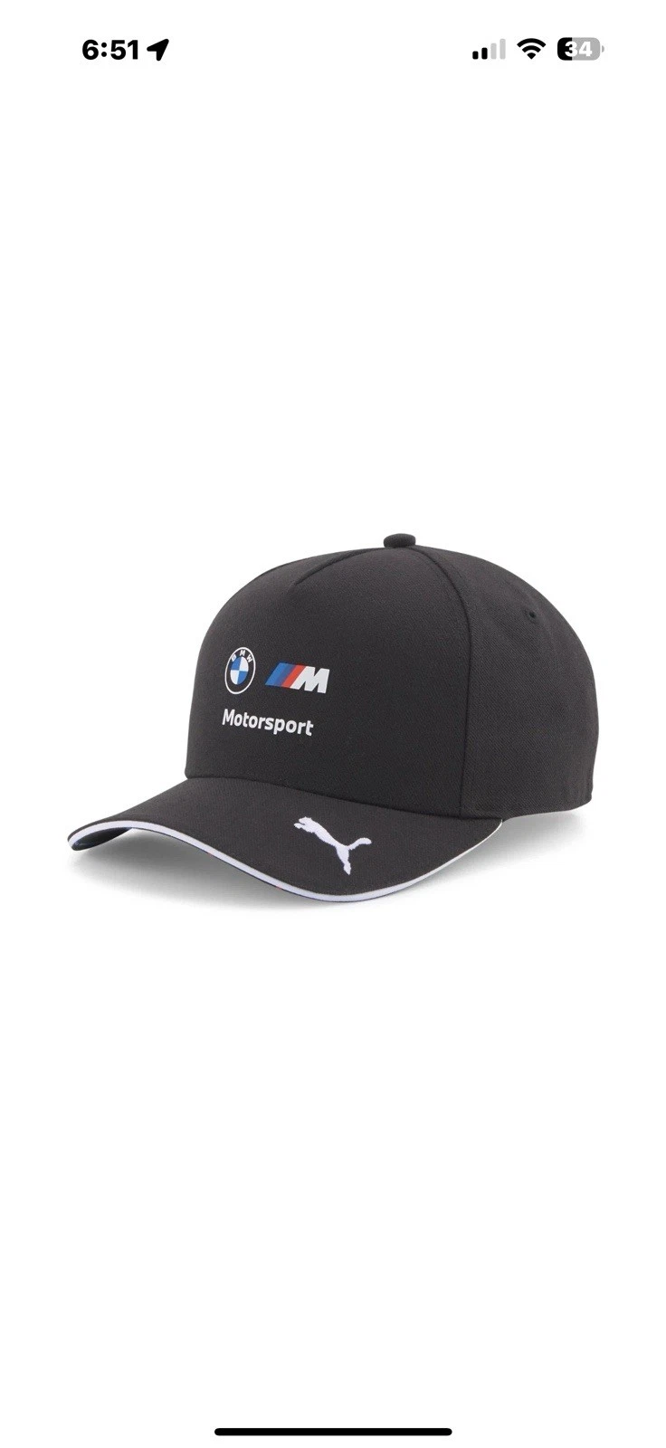 BMW Motorsports M-Power Team Hat Anthracite