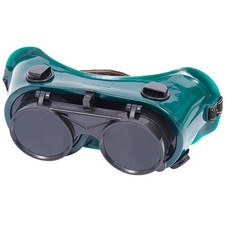 1Pair Welding Safety Goggles Flip Up Design Tinted Lens Eye Protection Glasses