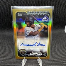 Enmanuel Terrero 2024 Topps Pro Debut Baseball Gold Foil Auto Card /50 #PD-12