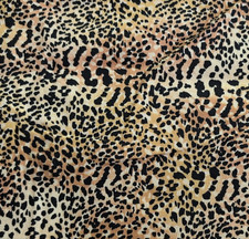 Hancock Cotton Print Canvas Fabric LEOPARD Animal 44" Wide x 35" Long