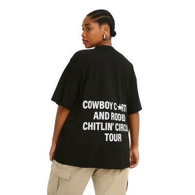 Official Beyonce Cowboy Carter Tour Merch 2025 Black Spellout T Shirt XXL