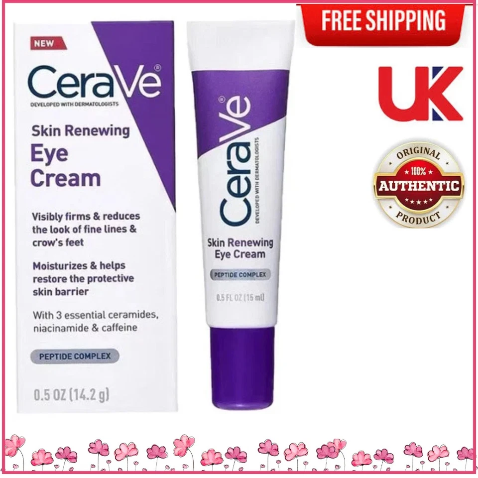 Cerave Anti-Aging Eye Cream for Wrinkles with Caffeine and Hyaluronic Acid 15ml