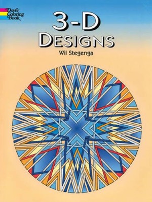 3-D Designs (Dover Design Coloring Books) - Paperback - VERY GOOD