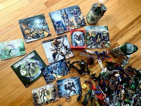Huge LEGO Bionicle Bulk Lot Collection w/ Brutaka 8734 & Piraka Stronghold 8894