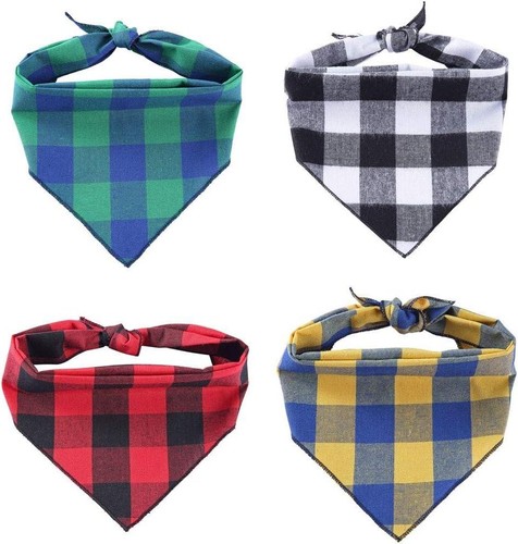 Dog Bandana,Cotton Bandanas Handkerchiefs Scarfs Triangle Bibs for Small Medium