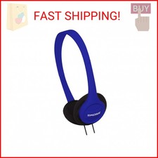 Koss KPH7B Portable On-Ear Headphone with Adjustable Headband - Blue