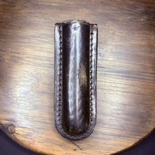 Safety Speed Small Leather Baton/ Compact Flashlight Holster Pouch