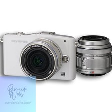 Olympus PEN Mini E-PM1 Twin Lens Kit White Used Mirrorless Camera JP