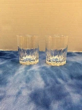 2 Vintage CRISA "On the Rocks" Glasses 