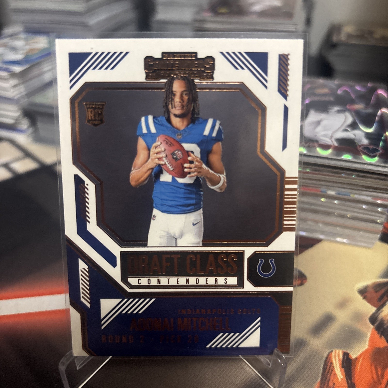 Adonai Mitchell Panini Contenders Draft Class Contenders #18 Bronze