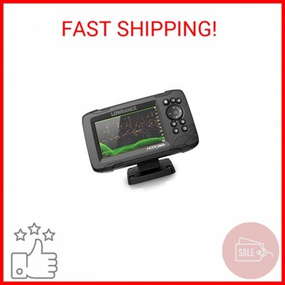 Lowrance HOOK Reveal 5 SplitShot - 5-inch Fish Finder with SplitShot Transducer,