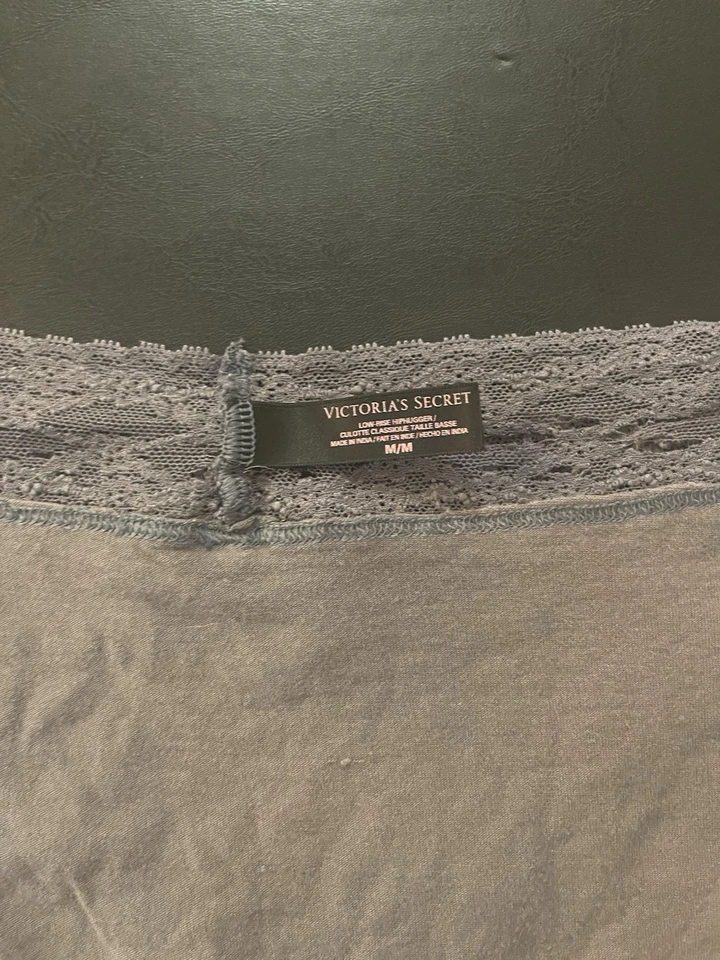 Victoria's Secret заниженной бедра обнимателя размер средний серый с кружевом - Изображение 4 из 4