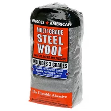 Assorted 12 pad Grit Steel Wool
