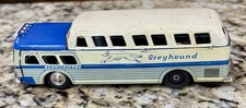 Vintage Greyhound Bus Tin Litho Friction Toy - 6 1/4  across by SSS Japan