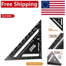 Durable Aluminum Triangle Rafter Square - High Precision Carpenter's Layout Tool