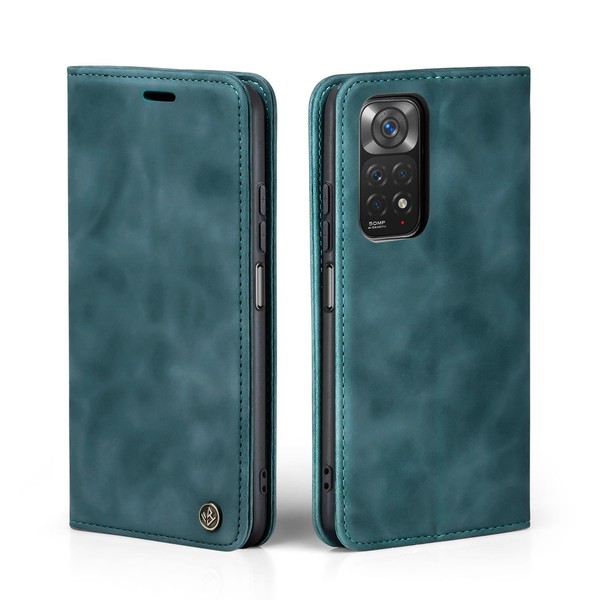 Handy HüLle FüR Xiaomi Redmi Note 11 Klapp Magnet Smartphone Cover Case Petrol-image