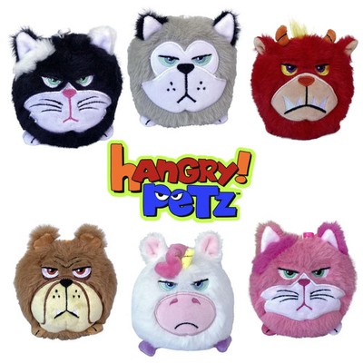 Hangry Petz Keychain Plush Set – Bella, Luna, Lucy, Cooper, Rogue