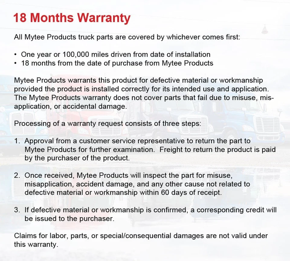 (Paquete de 4) Amortiguadores delanteros para Freightliner 108SD, Columbia, Cascadia Rep... Foto 4 de 4