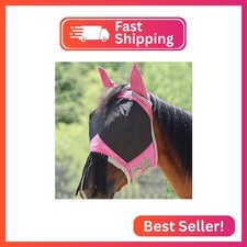 Harrison Howard CareMaster Horse Fly mask with Ears and Nose Fringe Fly Protecto