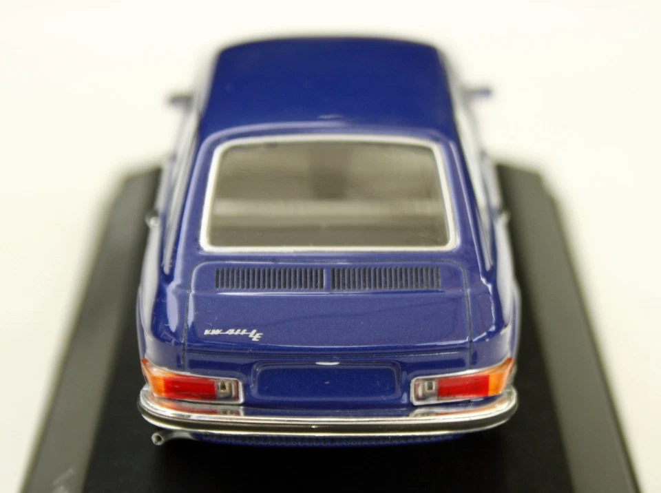 VW 411 Le Typ 4 Bj. 1969-1972, Saphirblau-Metallic, MINICHAMPS Im M.1:43 , Conf - Immagine 3 di 4