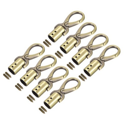0.47'' Cord End Cap Terminator Cord Finding for Tassel Jewelry Making 8Pcs Bronze