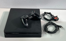 Playstation 4 Slim PS4 Console CUH-2016A Tested Fully Working Controller Cables