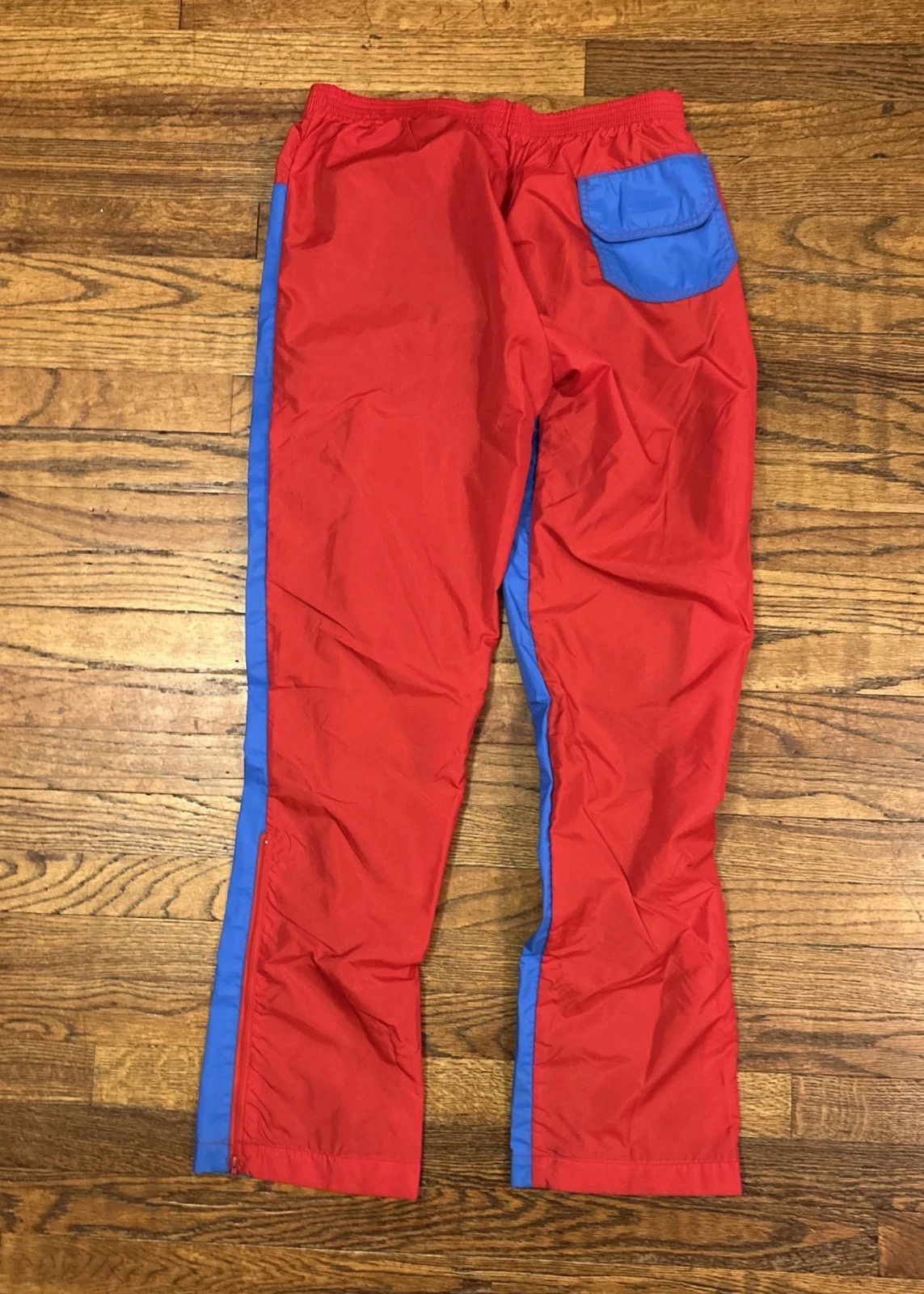 VINTAGE Gore Tex Fabrics Running Pants Waterproof Rain Ankle Zip 80s USA Sz M