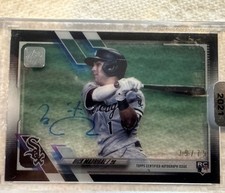 Nick Madrigal 2021 Topps Clearly Authentic RC Auto Black Parallel SP 39/75 