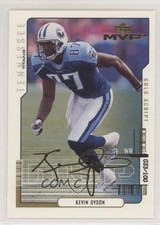 2000 Upper Deck MVP Gold Script 33/100 Kevin Dyson #175 11pj