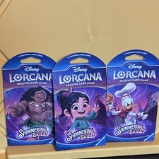 Disney Lorcana TCG Shimmering Skies Booster Pack 12 Cards English 3 Pack