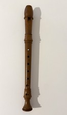 RENAISSANCE FLUTE Brown Vintage Made In France "13