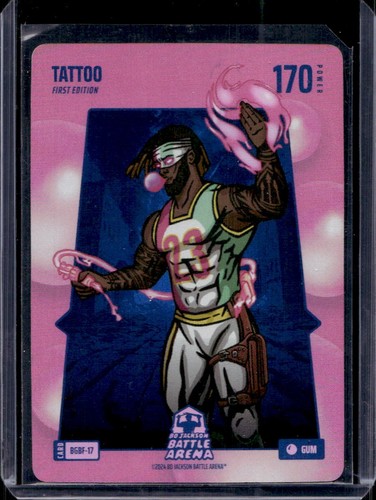 Tattoo 2024 Bo Jackson Battle Arena #BGBF-17 1st Edition Bubble Gum