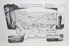 Vintage Browns Restaurant Luray, Virginia Restaurant Placemats, Luray Caverns