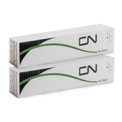 Menards 279-4660 O Gauge Canadian National 40' Containers (2-Pack)