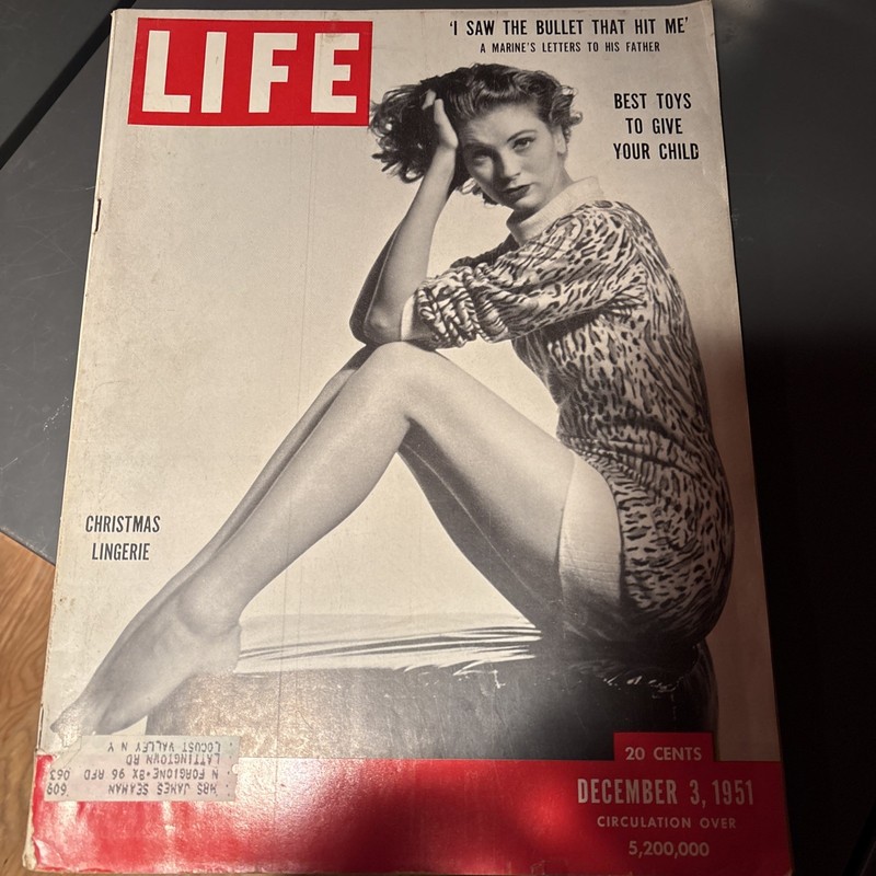 Life Magazine December 3, 1951 - Christmas Lingerie - Good