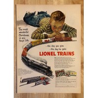 Click here for more details on Original Print Ad 1951 LIONEL...