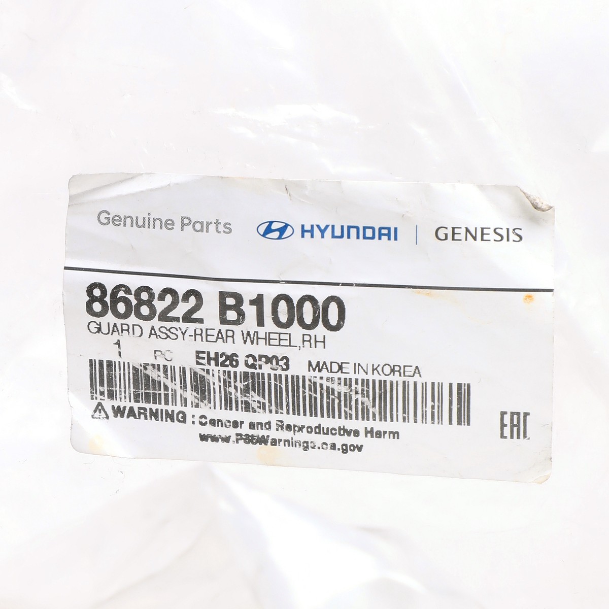86822B1000 Hyundai Guard Assyrr Wheel RH 86822B1000 for sale