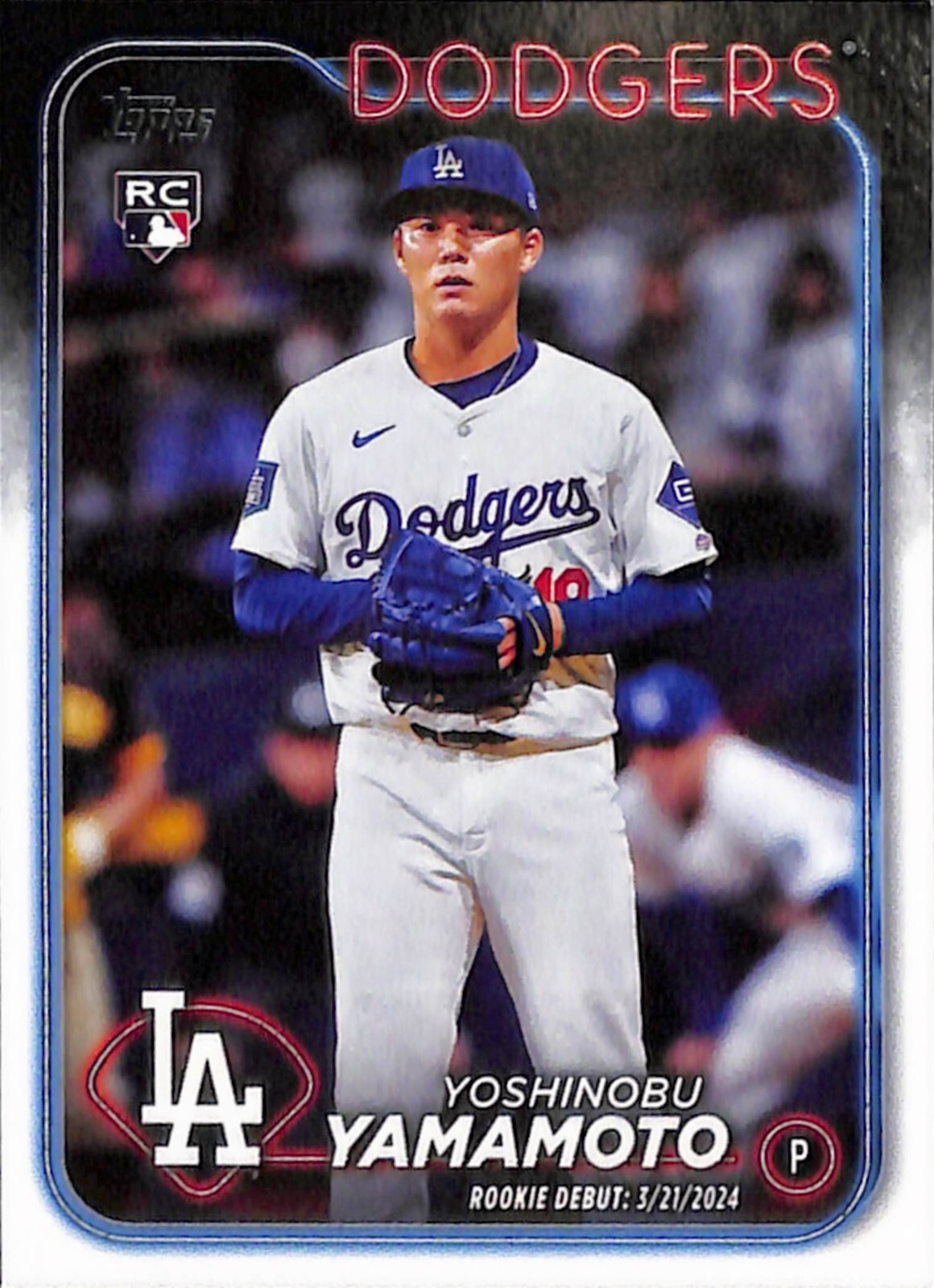 2024 Topps Update #US149 Yoshinobu Yamamoto Los Angeles Dodgers RC Rookie Debut