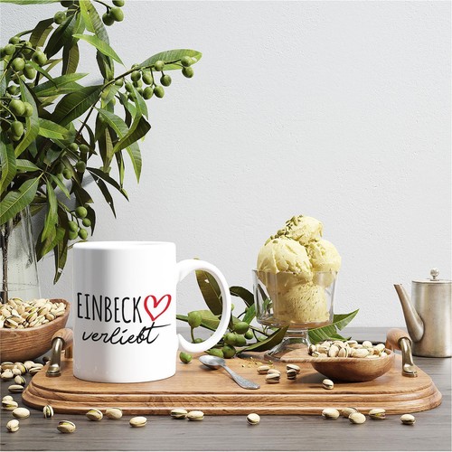 Kaffeetasse Einbeck verliebt Keramik Tasse Weiß Geschenkidee Souvenir Präsent Wi - Picture 5 of 7