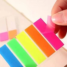Sticky flags page marker book index tabs 5 Colours Mini Text Highlighter Strips