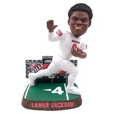 Lamar Jackson Louisville Cardinals Scoreboard Heisman Pose Bobblehead NCAA