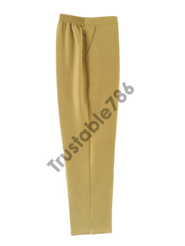 Ladies Women Smart Half Elastic Waist Pull On Trouser Bottom UK Made SUM - Picture 4 of 9