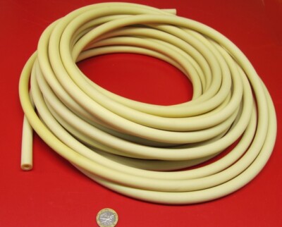 Santoprene TPV Tubing Shore 73A Natural 1/2'' OD x 1/4'' ID x 50 Ft Length