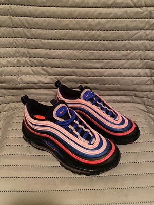 pink blue and black air max 97