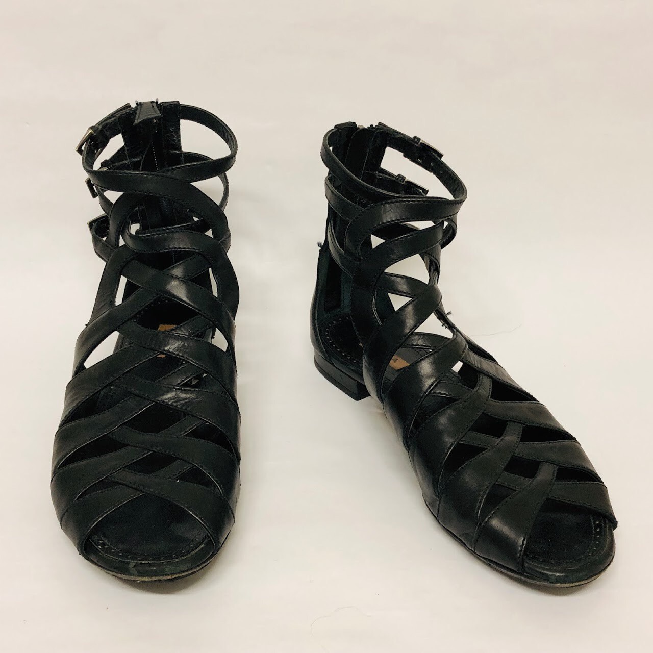 pre-loved authentic Size 36 ALAÏA black calfskin … - image 3