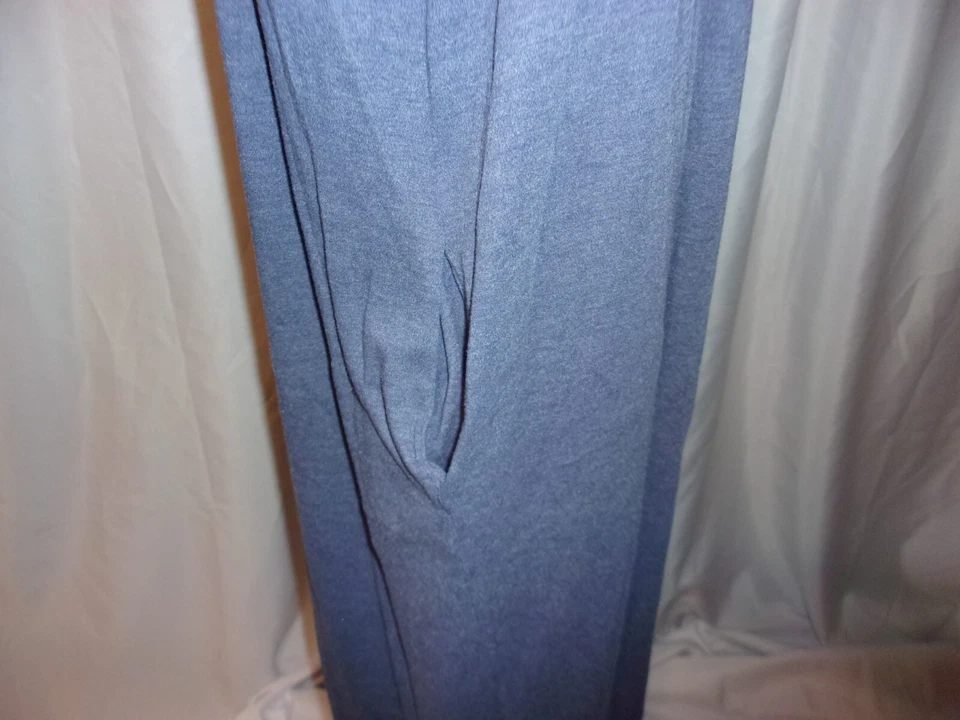 Camisón EILEEN WEST Azul con Borde de Encaje Blanco con Bolsillos TALLA L Foto 4 de 4