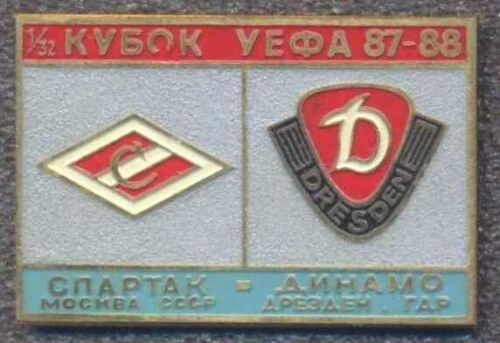 Badge Spartak Moscow - Dynamo Dresden - 1987-1988 UEFA Cup #1 - 第 1/1 張圖片